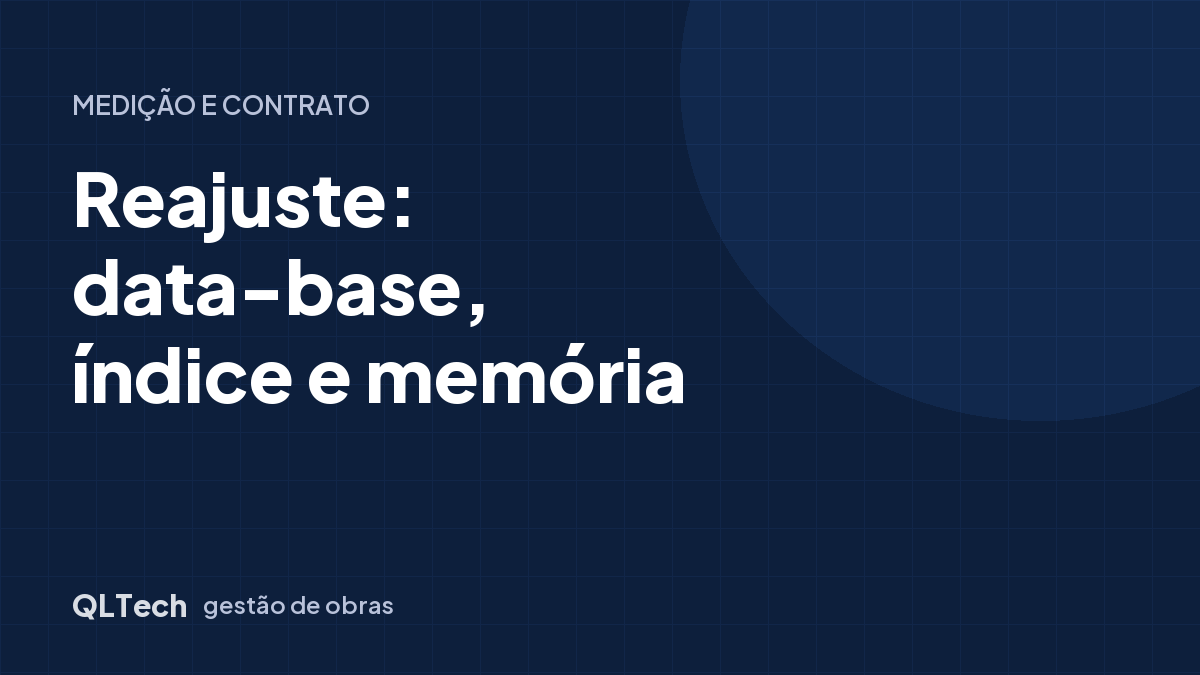 Reajuste de contrato: data-base, índice e memória